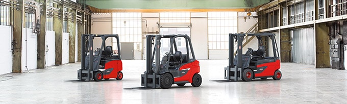 series h20 h35 linde forklift truck with combustion engine