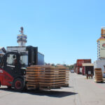 superstructure wiesn red lime forklift pallets