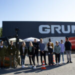 group photo gruma trainees 2021 on forklift training ground