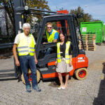 kain neubarth thoma group picture with forklift truck