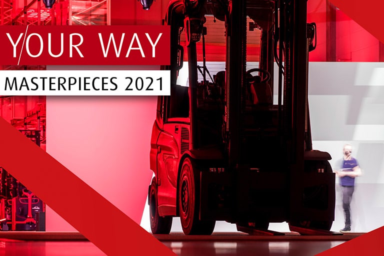 your way masterpieces 2021 introduction of the new e stacker series from linde