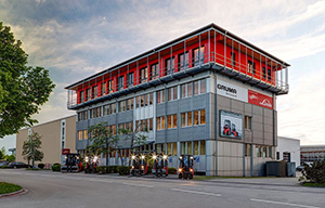 Building view of GRUMA Fördertechnik in Garching