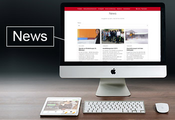 Gruma News Seite auf Desktop PC