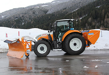Springer attachment gritter snow plow