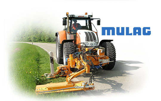 Steyr Traktor mit MULAG Logo