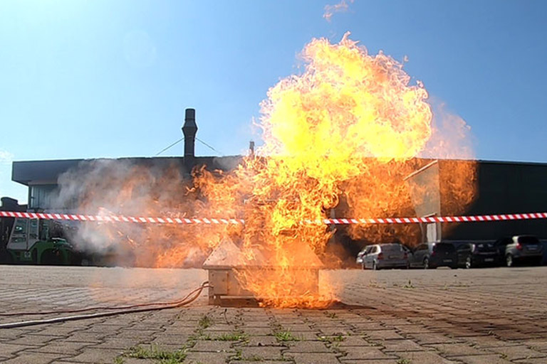 Header Mobile Explosion at GRUMA Fire Protection Helper Training