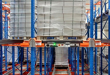 Automatic Pallet Storage Shuttle System
