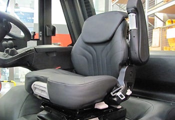 Driver seat forklift with natural leather cover