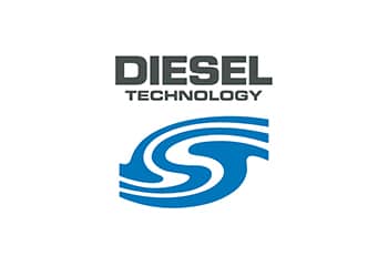 Icon Diesel Technology auf weißem Hintergrund