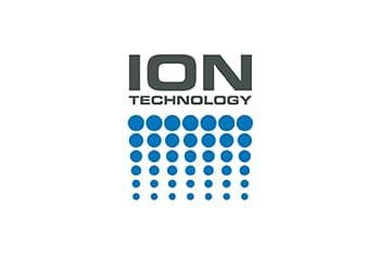 Icon ION Technology auf weißem Hintergrund