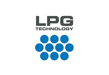 Icon LPG Technology auf weißem Hintergrund