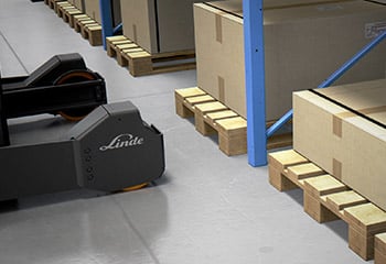 Intelligent Brake Assist prevents reach truck from colliding with rack