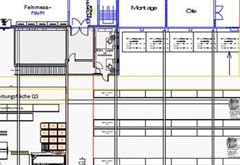 Warehouse planning drawing