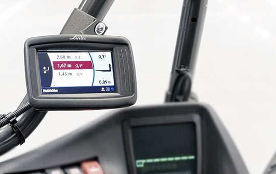 Linde Safety Pilot Display in the truck