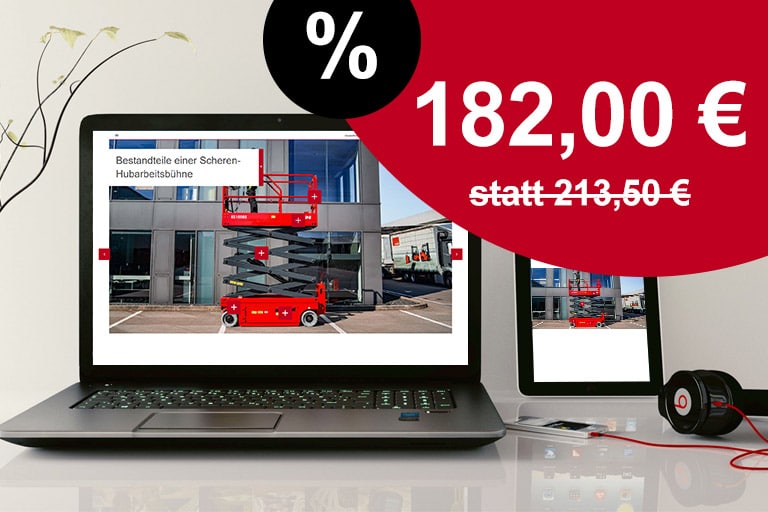 header lifting license online for 182 euro